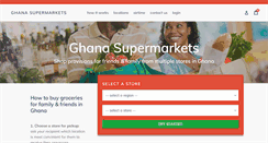 Desktop Screenshot of ghanasupermarkets.com